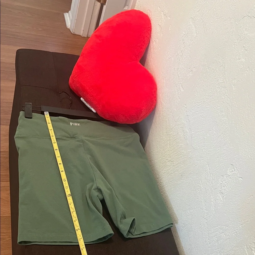 #1398=PINK Victoria's Secret Dark Green Bike Shorts - Picture 5 of 8